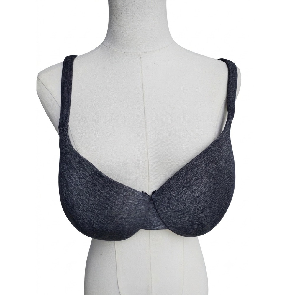 Cacique Gray Plus Size Underwire Balconette Bra size 40D